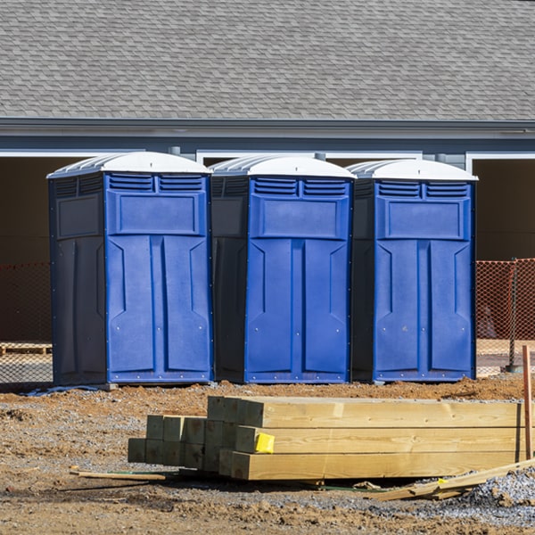 how often are the porta potties cleaned and serviced during a rental period in Scofield UT